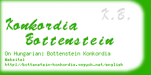 konkordia bottenstein business card